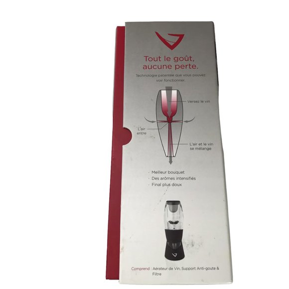 New in Box VINTURI Red Wine Aerator. UPC 854397002006 Home Bar Accessories - Picture 4 of 7
